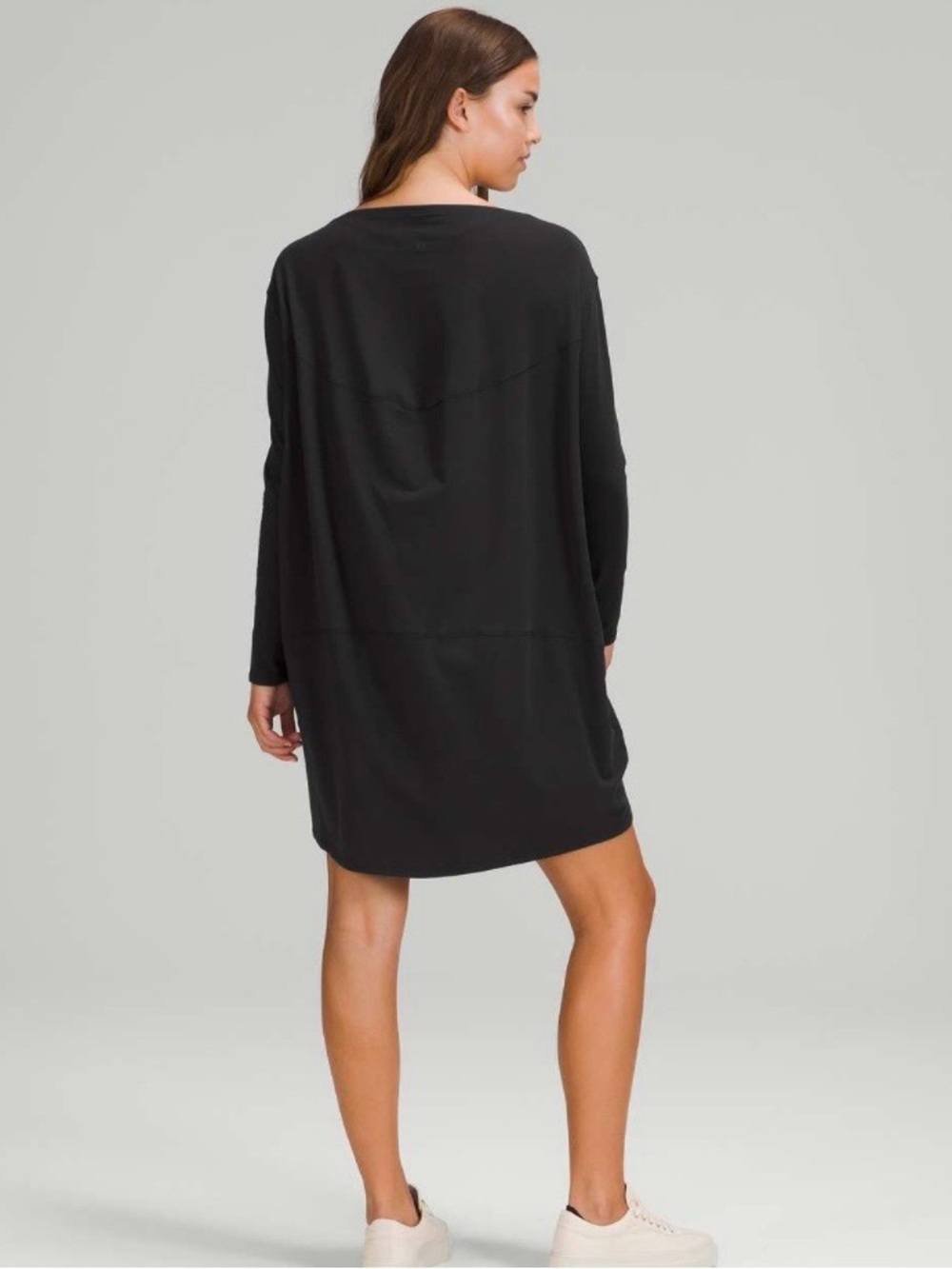 Lululemon Back in Action Long Sleeve Dress - Black - Picture 2 of 8